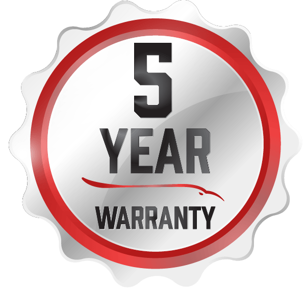 5 year warranty seal