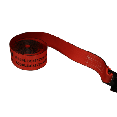 CEST4FVTI Y 4 in flat hook strap only front VTI Red
