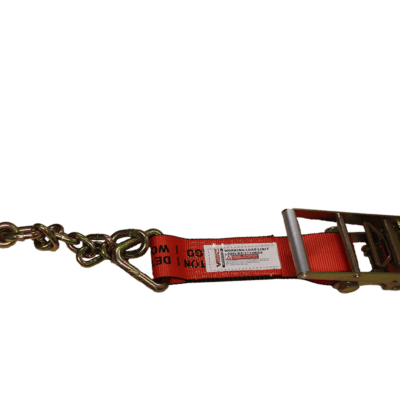 CERA2CVTI Y 2 x 30 Ratchet Strap with Chain End VTI Red