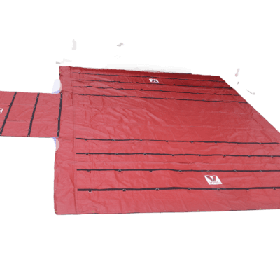 taluendblk 24 18 heavy duty lumber tarp with flap RED