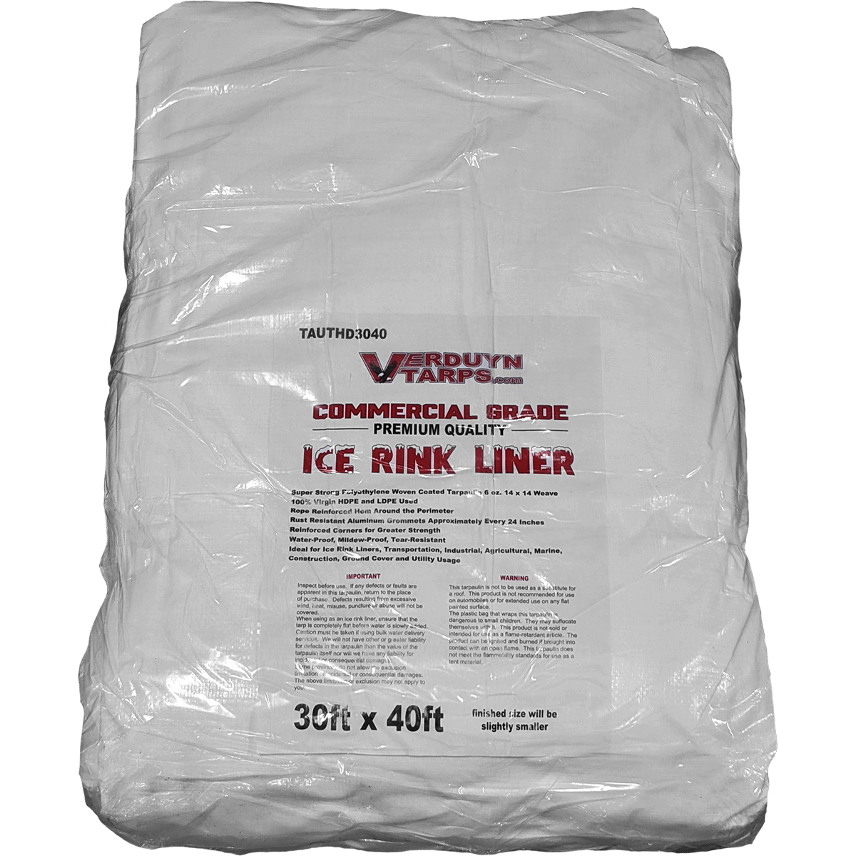 TAUTHD3040 ice rink tarp 30x40 1