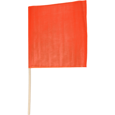 acfdlong orange flag with dowel 2