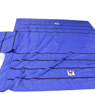 taluendblk 24 18 heavy duty lumber tarp with flap BLUE