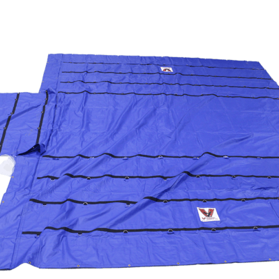 taluendblk 24 18 heavy duty lumber tarp with flap BLUE