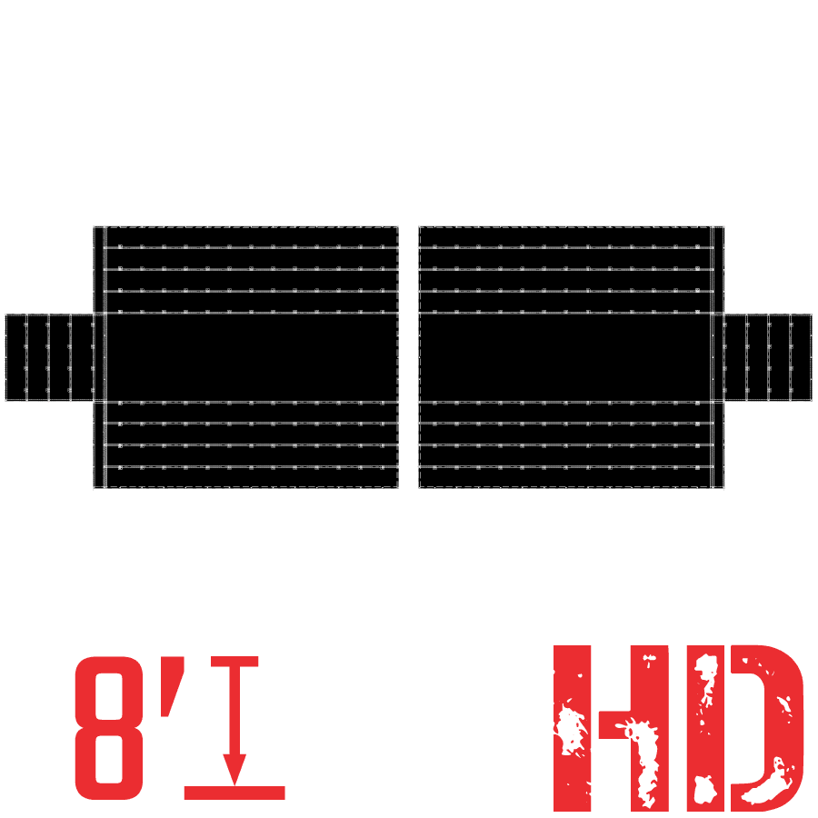 2 Piece Heavy Duty Lumber Tarp Set - 24' x 27' (8' Drops + Flaps