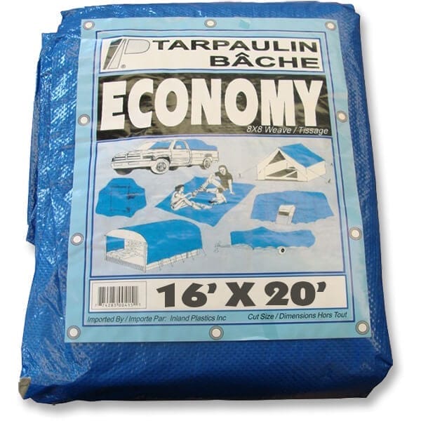 16' X 20' Economy Tarp - Blue (2.4 oz.)