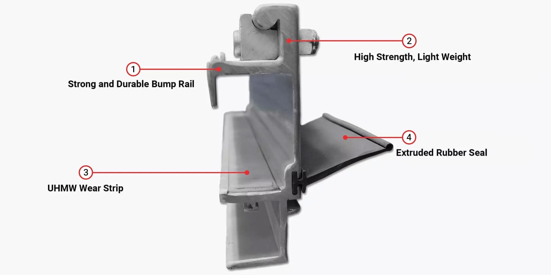a close-up of a metal beam